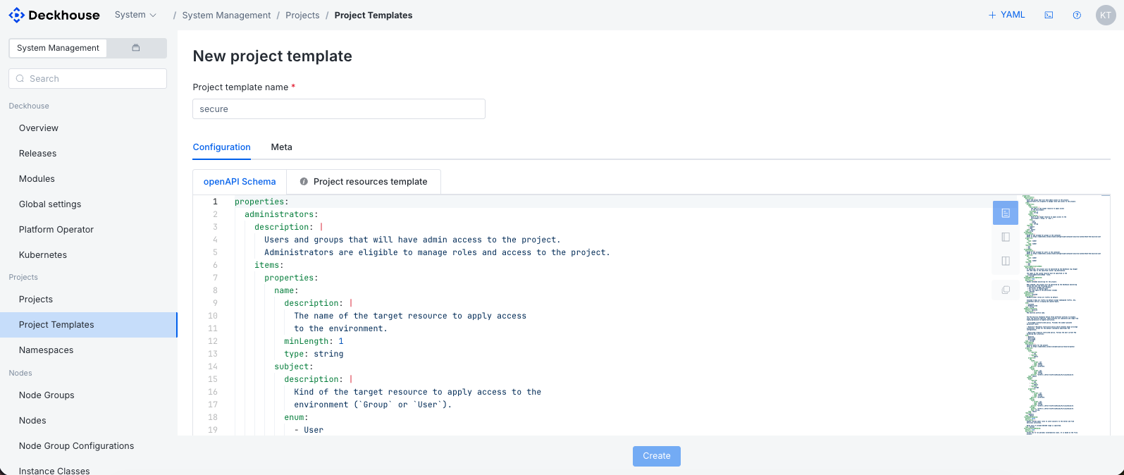 Creating a new template based on an existing template