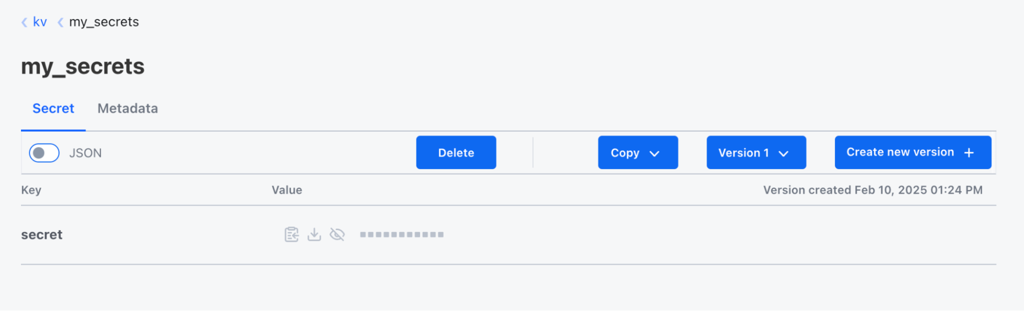 Secret tab